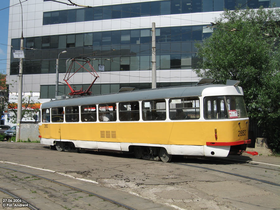 Москва, Tatra T3SU № 2882