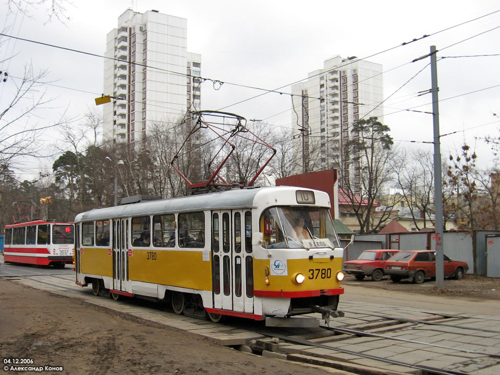 Москва, Tatra T3Т № 3780