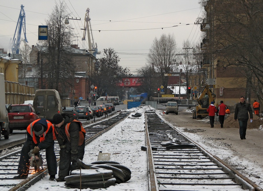 Saint-Petersburg — Track repairs