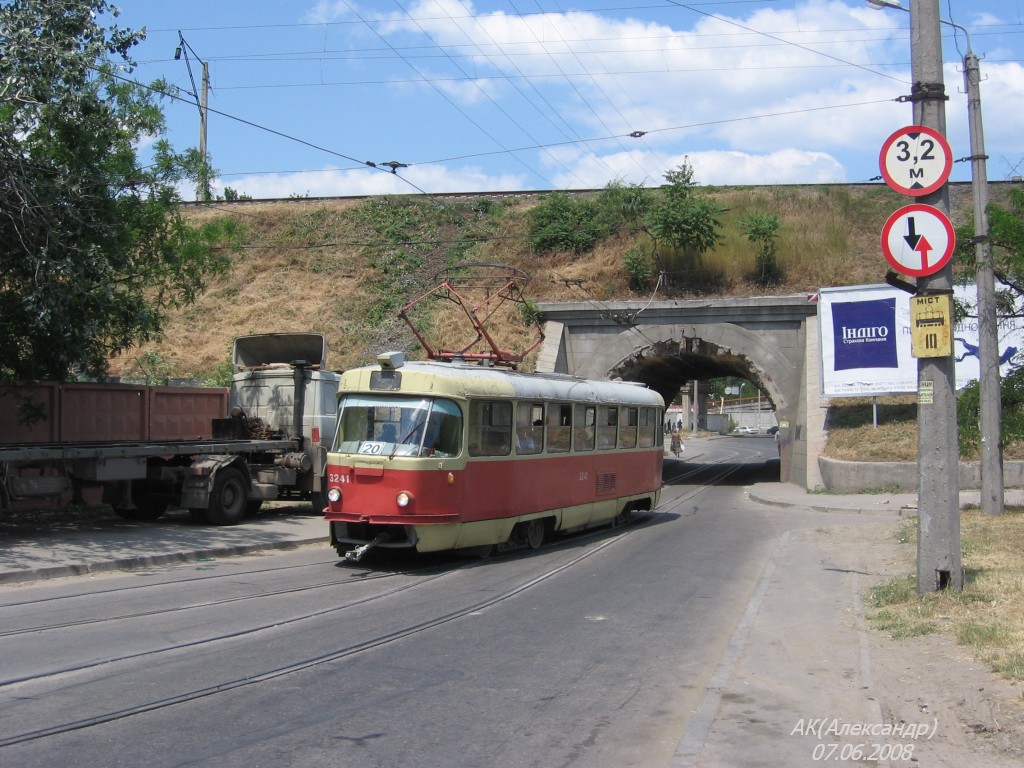 Одесса, Tatra T3SU № 3241; Одесса — Трамвайные линии: Хаджибейский лиман