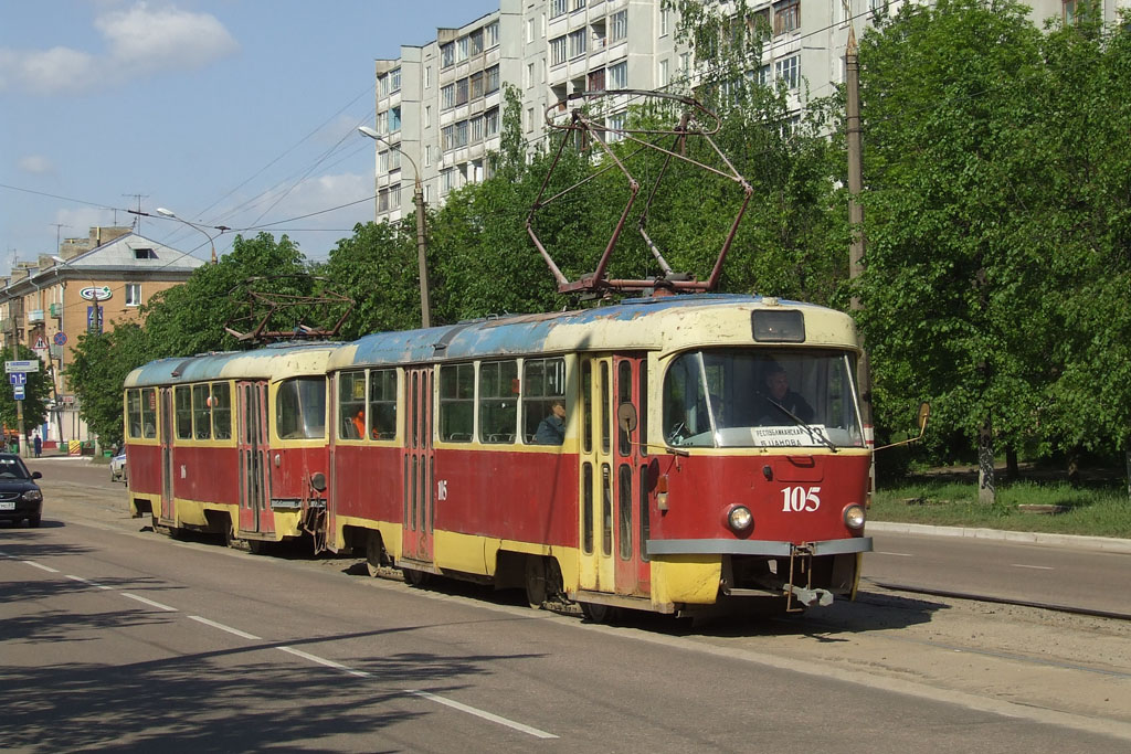 Tver, Tatra T3SU # 105; Tver — Streetcar lines: Proletarsky District