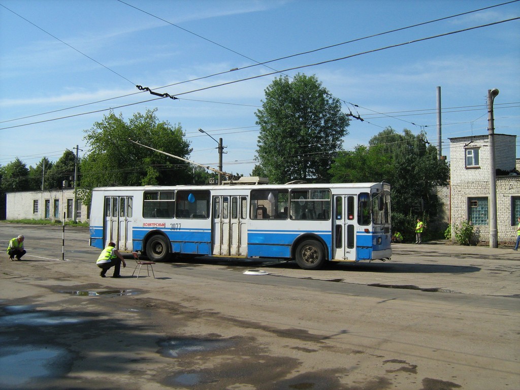 Riazanė, ZiU-682G-016 (012) nr. 3077; Riazanė — Electric transit driving competition on July 15, 2008