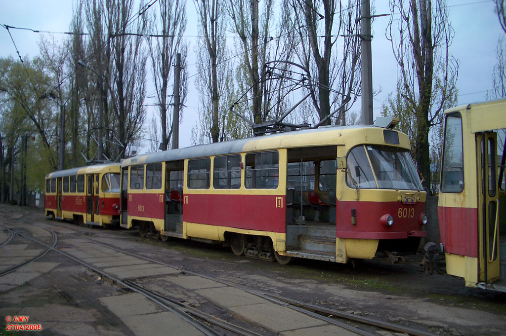 Киев, Tatra T3SU № 6013; Киев — Трамвайные депо: имени Шевченко. Старая территория на ул. Горького (Антоновича)