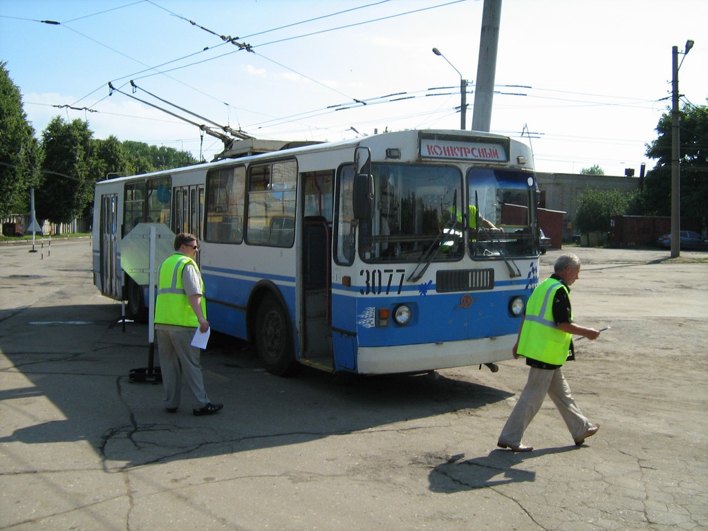 Rjasan, ZiU-682G-016 (012) Nr. 3077; Rjasan — Electric transit driving competition on July 15, 2008
