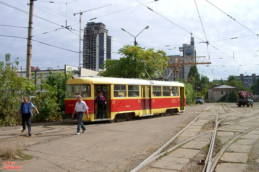 Киев, Tatra T3SU № 5479; Киев — Трамвайные депо: имени Шевченко. Старая территория на ул. Горького (Антоновича)
