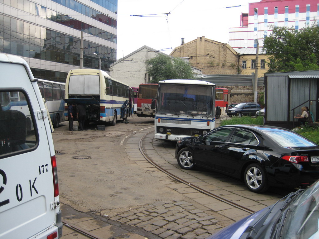 Moskva — Clousure of tramway line on Lesnaya street