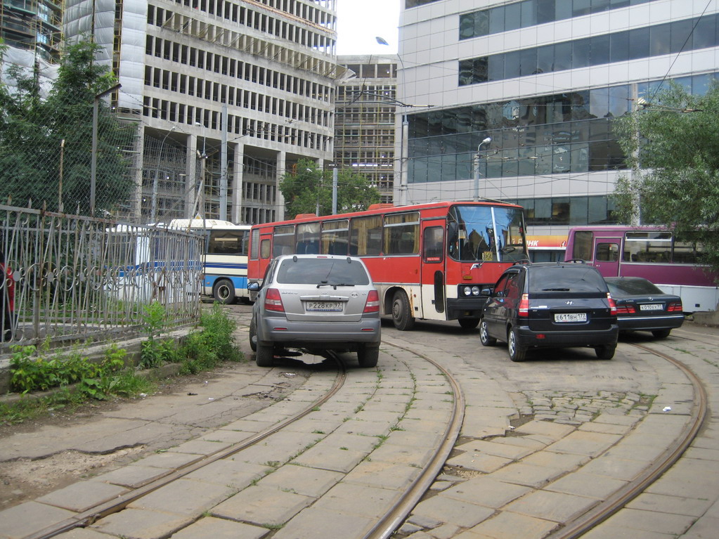 莫斯科 — Clousure of tramway line on Lesnaya street