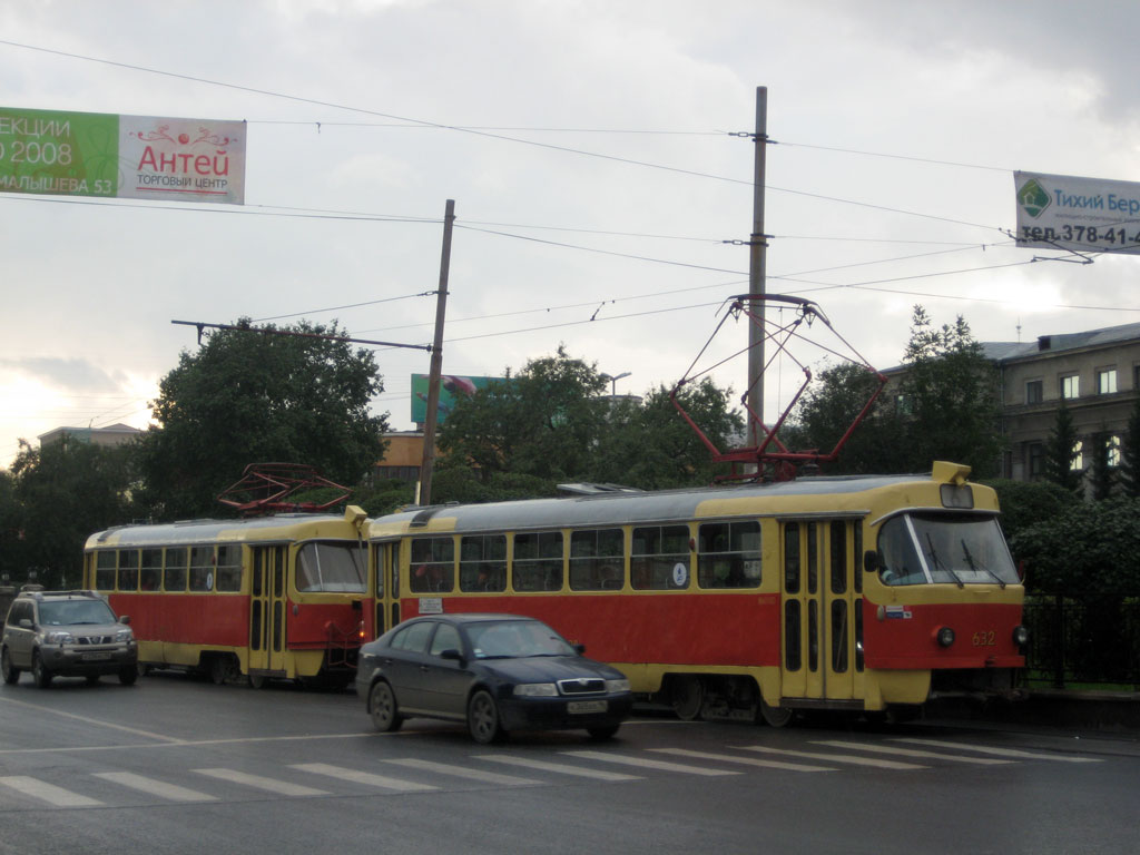 Yekaterinburg, Tatra T3SU (2-door) Nr 632