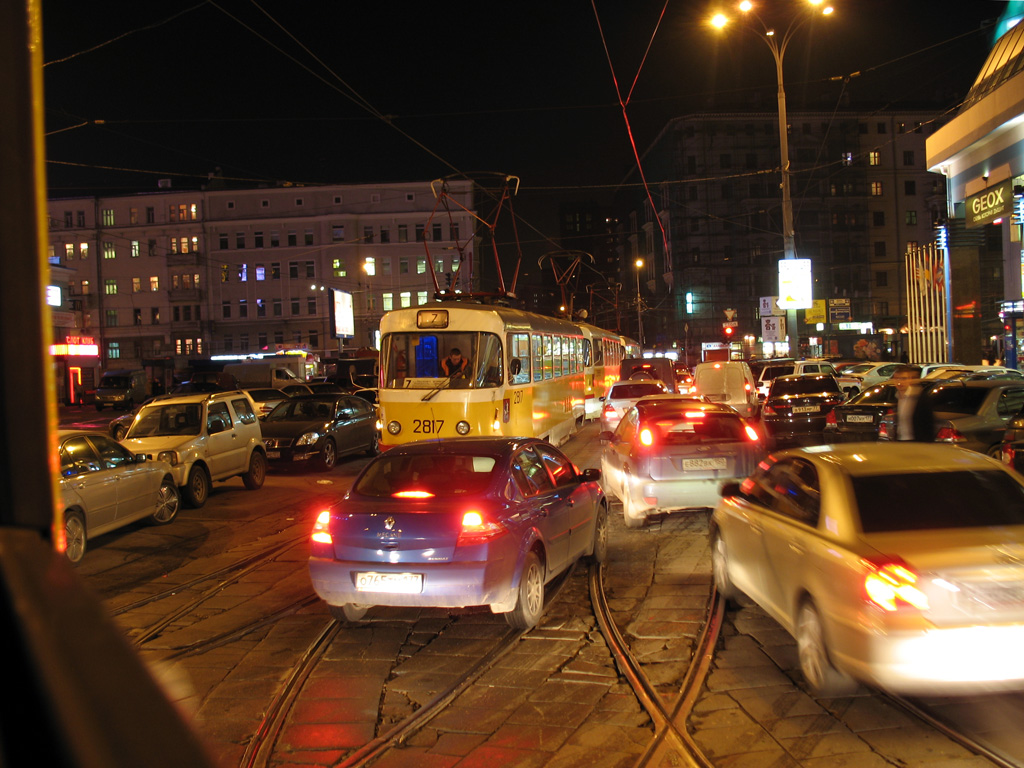 Moscow — Views from tram cabine