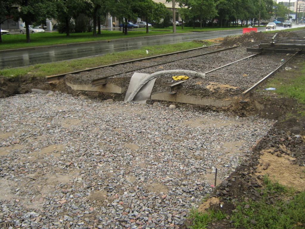 Saint-Petersburg — Track repairs