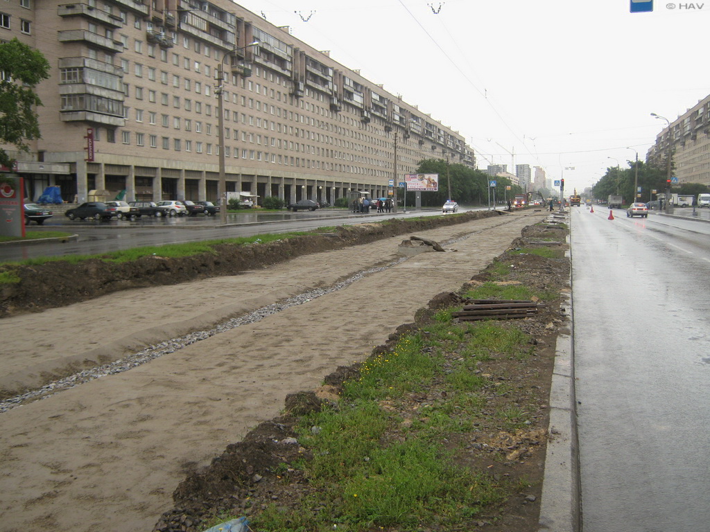 Saint-Petersburg — Track repairs