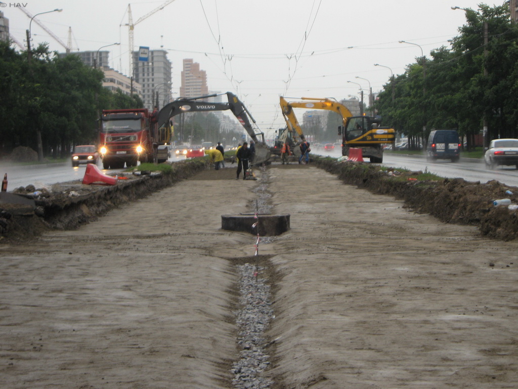 St Petersburg — Track repairs