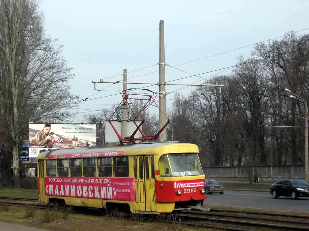 Одесса, Tatra T3SU (двухдверная) № 2982