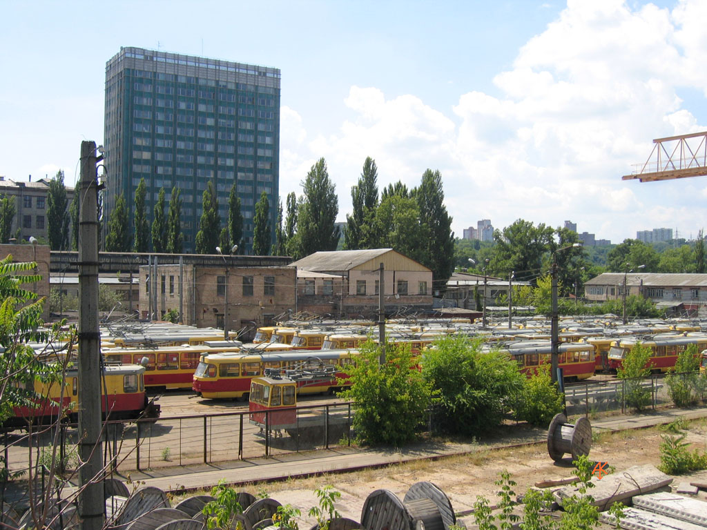 Kyjiw — Tramway depots: Shevchenko. Old yard at Gorkogo (Antonovycha) str.