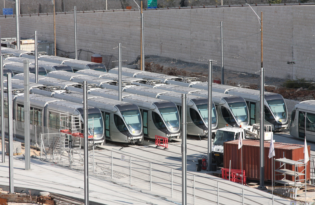 Jerusalem — Construction of the Red Line; Jerusalem — Tramway — Miscellaneous photos