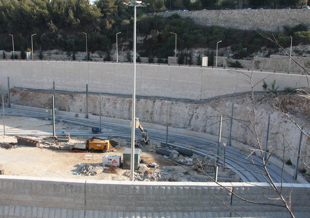 Jerusalem — Construction of the Red Line; Jerusalem — Tramway — Miscellaneous photos