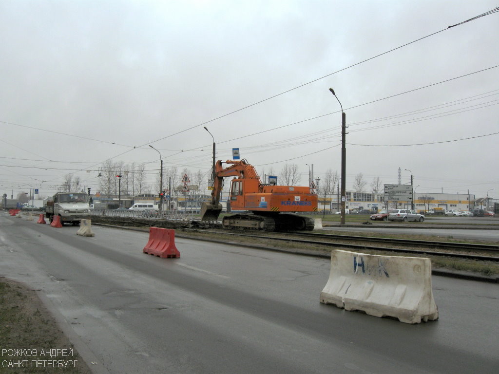 Saint-Petersburg — Track repairs