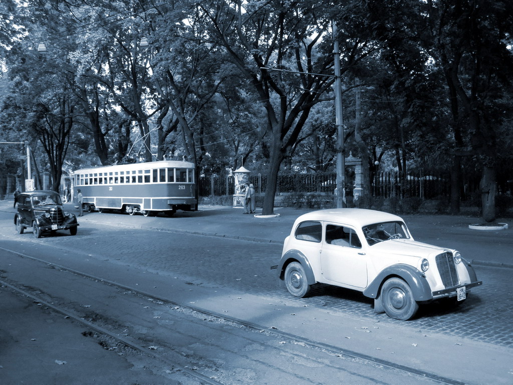 Odessa, MTV-82 N°. 914; Odessa — Trams on Filming in Odessa; Odessa — Tramway Lines: Frantsuzkiy Boulevard — Arkadiia