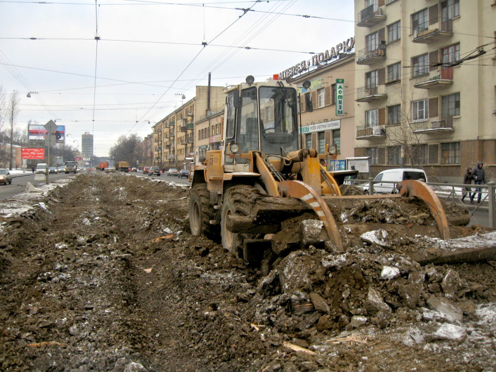 Saint-Petersburg — Track repairs