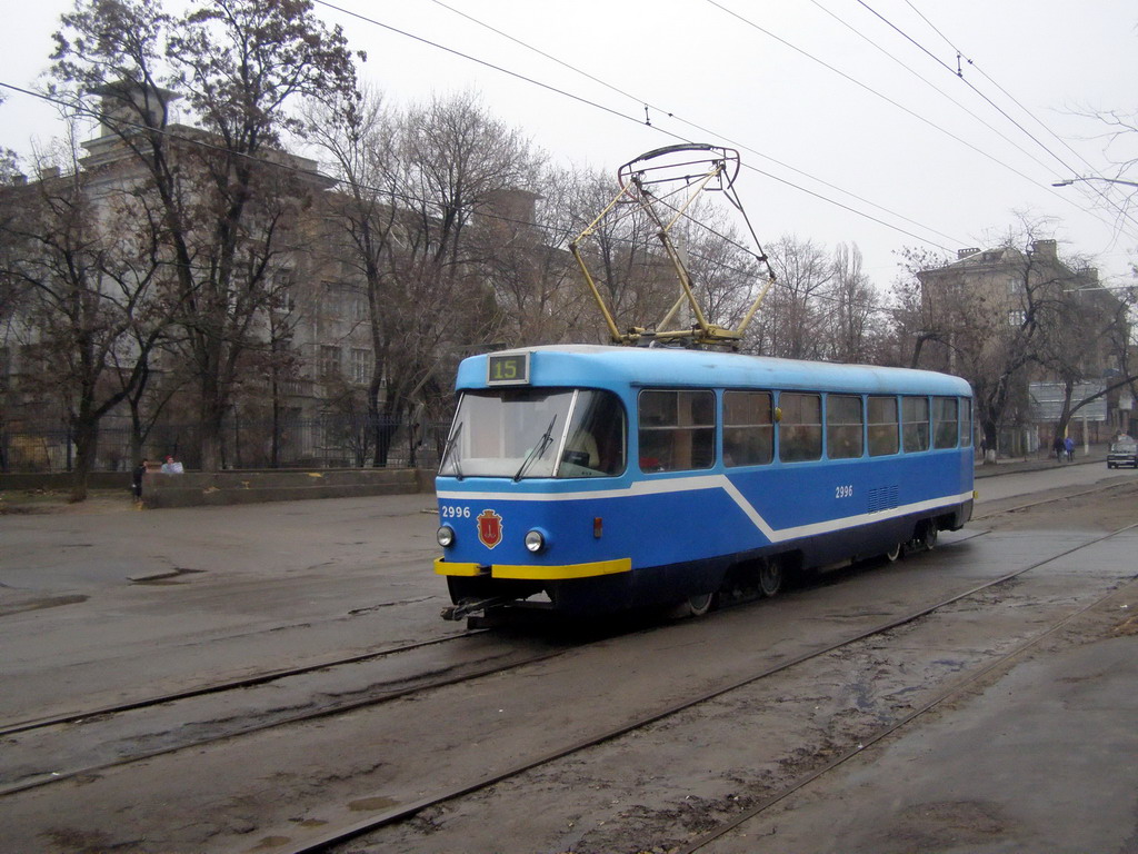 Odesa, Tatra T3R.P nr. 2996; Odesa — Tramway Lines: Center to Slobidka