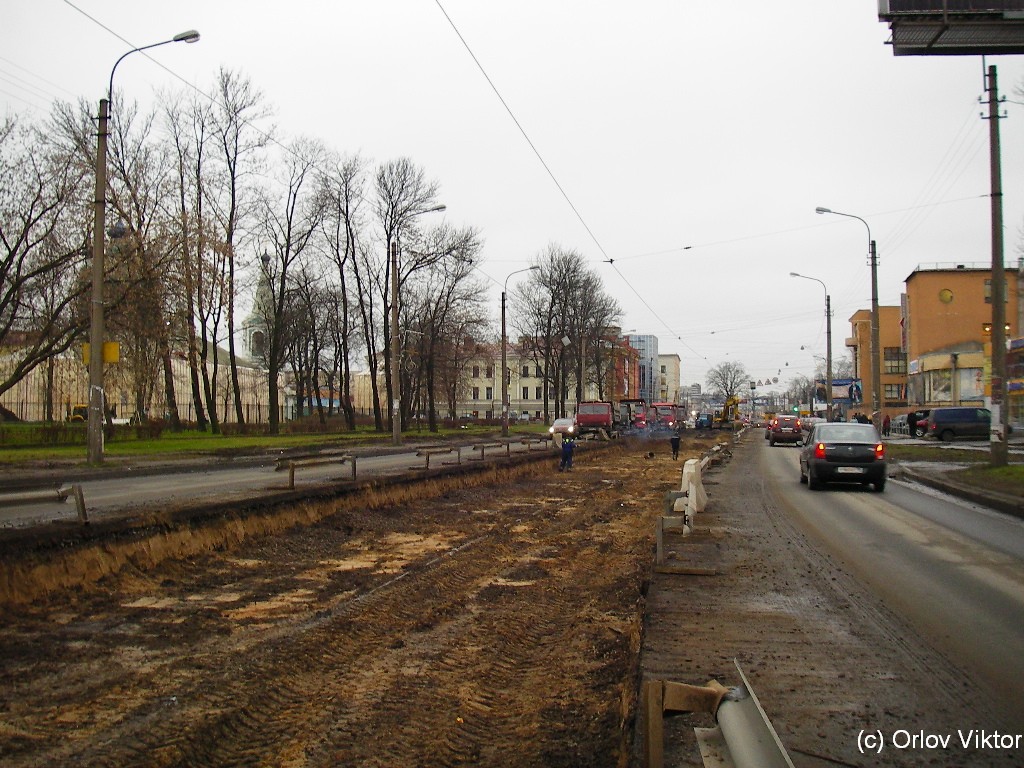 Saint-Petersburg — Track repairs