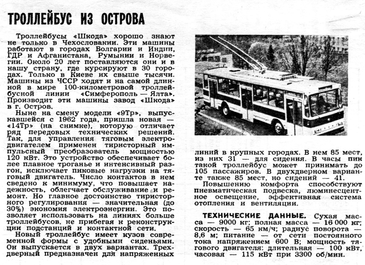 Transport articles