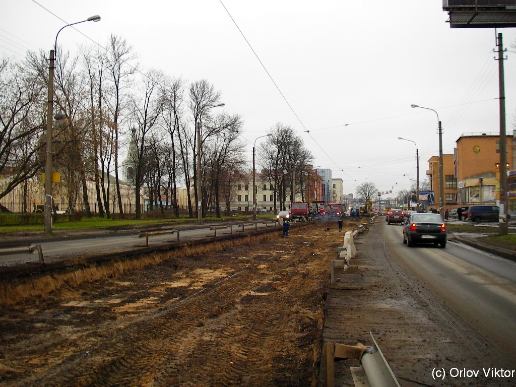 Saint-Petersburg — Track repairs