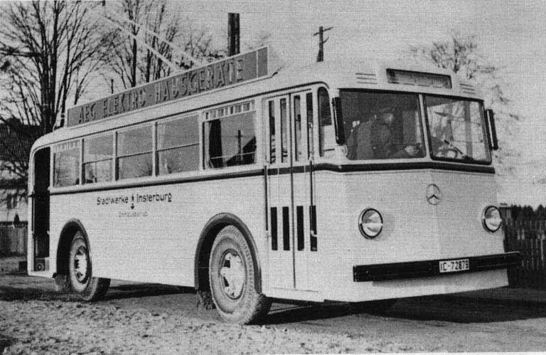 Insterburg, Mercedes/AEG № 1; Insterburg — Insterburg trolleybus