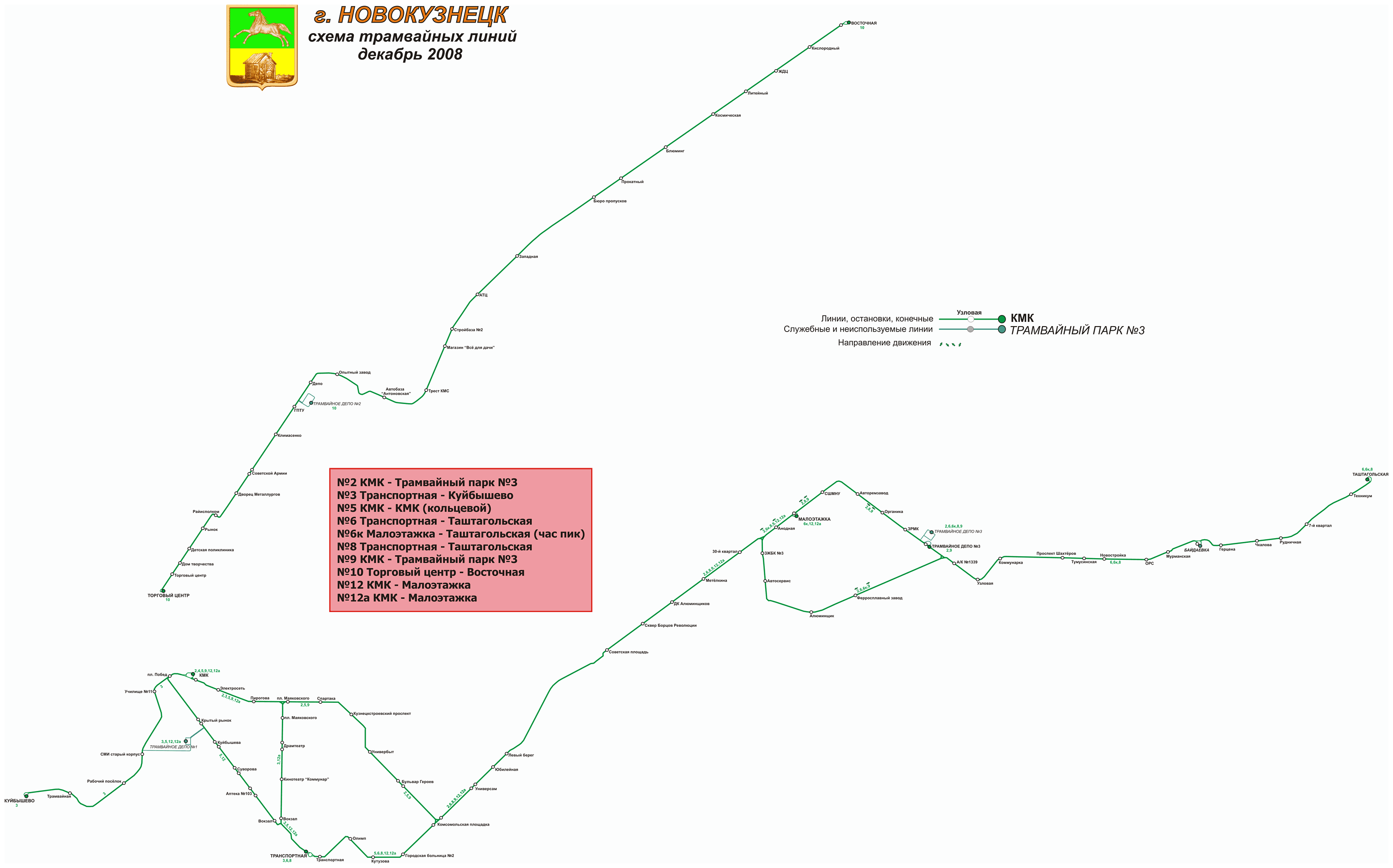 Новокузнецьк — Схемы