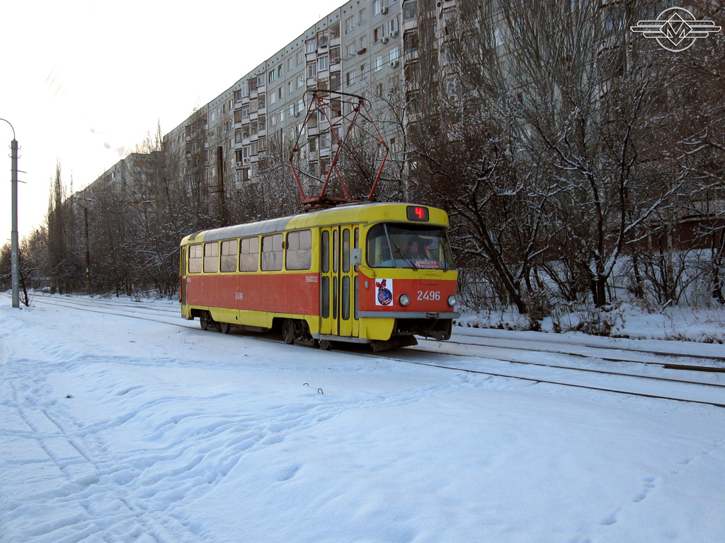 Volgograd, Tatra T3SU (2-door) № 2496