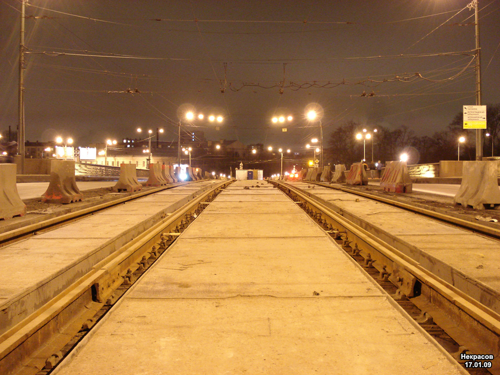 Saint-Petersburg — Track repairs