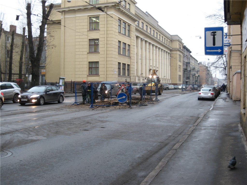 St Petersburg — Track repairs