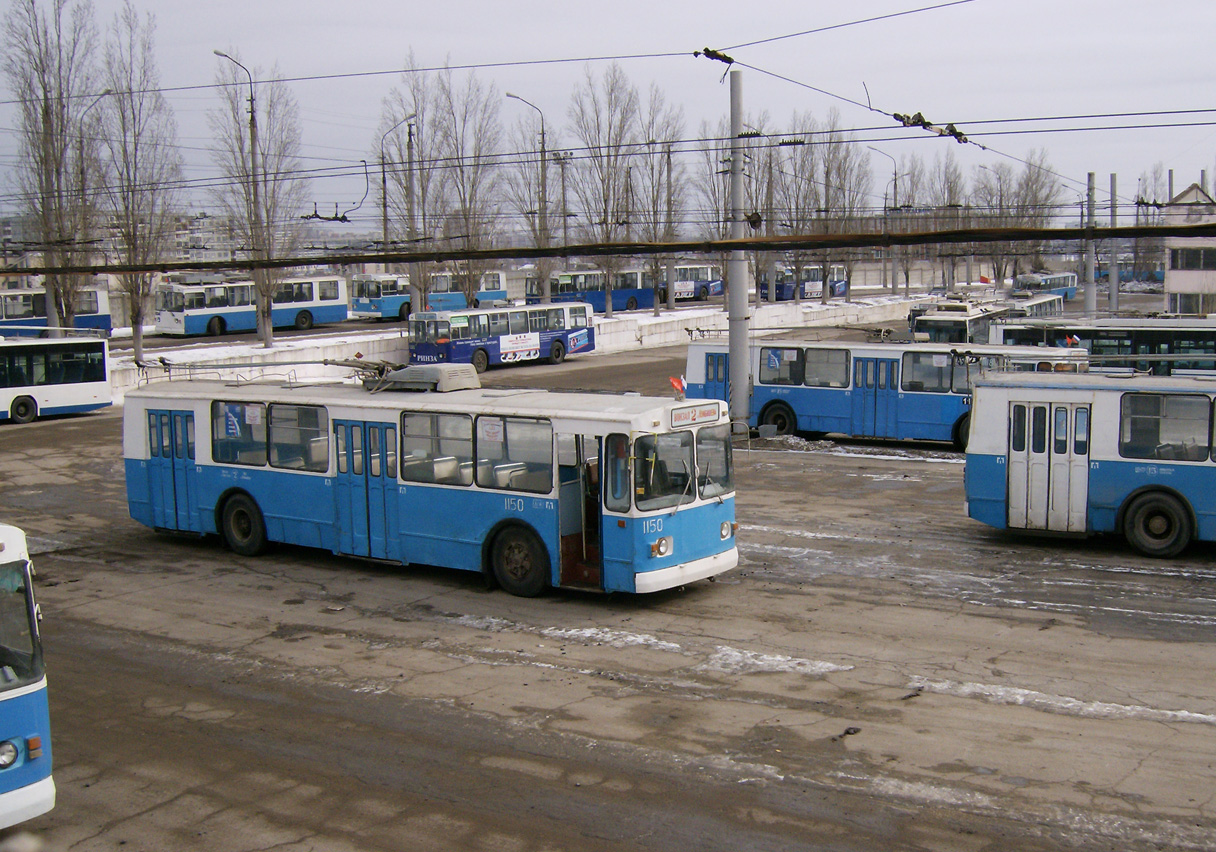 Volgograd, ZiU-682V [V00] # 1150; Volgograd — Depots: [1] Trolleybus depot # 1