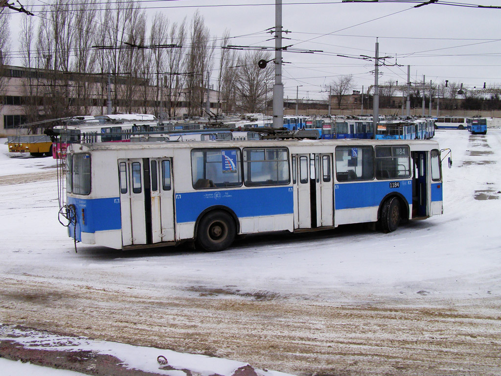 Volgográd, ZiU-682G [G00] — 1184; Volgográd — Depots: [1] Trolleybus depot # 1
