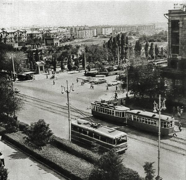 Zaporizhzhia, ZiU-5 # 45; Zaporizhzhia — Tram line via Lenina (Sobornyi) Prospect; Zaporizhzhia — Unidentified trams: H, M