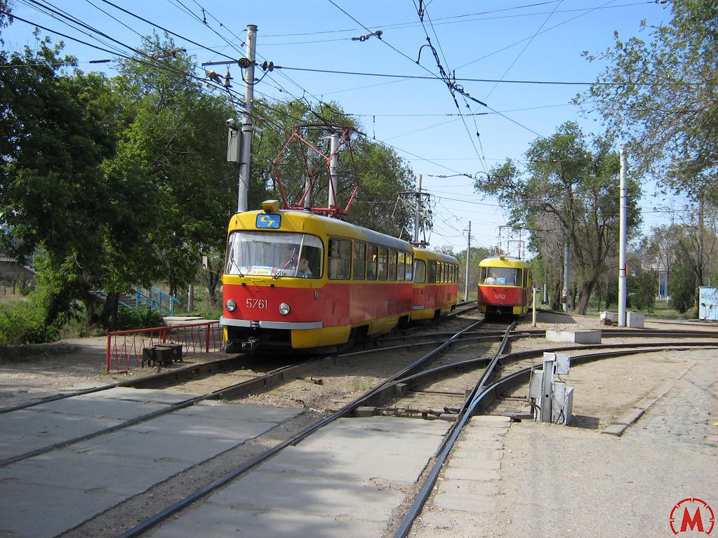 Volgograd, Tatra T3SU N°. 5761; Volgograd, Tatra T3SU N°. 5762; Volgograd, Tatra T3SU N°. 5751; Volgograd, Tatra T3SU N°. 5752
