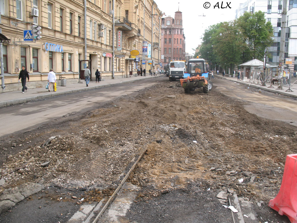 Saint-Petersburg — Track repairs