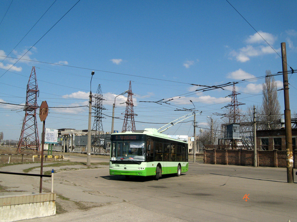 Kremenchuk, Bogdan T60111 № 196; Kremenchuk — Bogdan-T601.11 trolleybuses (2009)