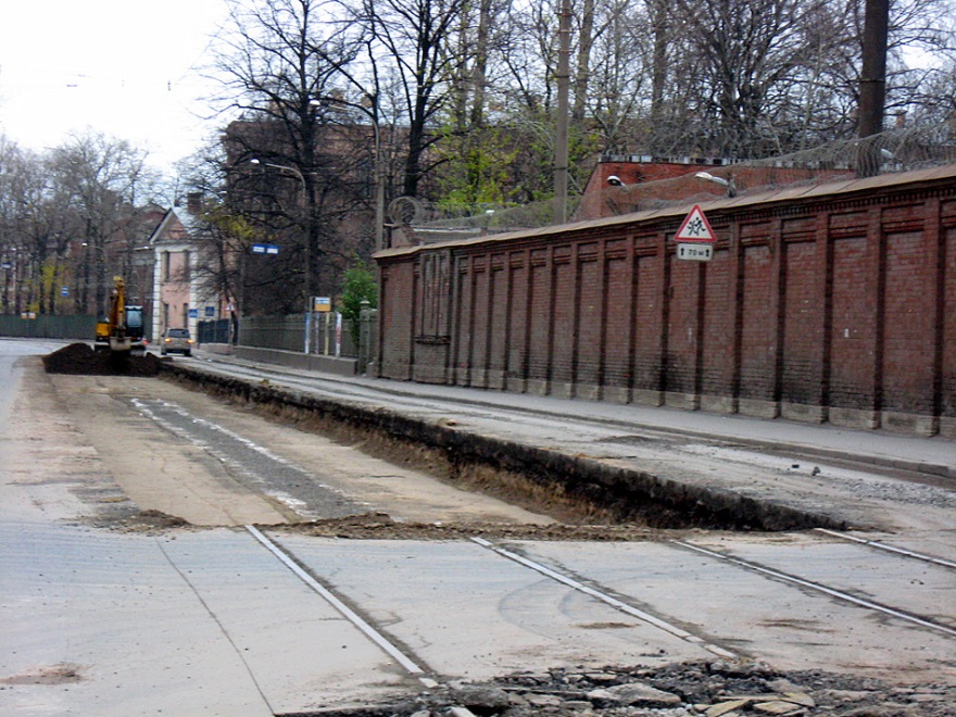 Sanktpēterburga — Track repairs