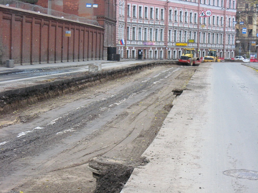 Sankt Petersburg — Track repairs