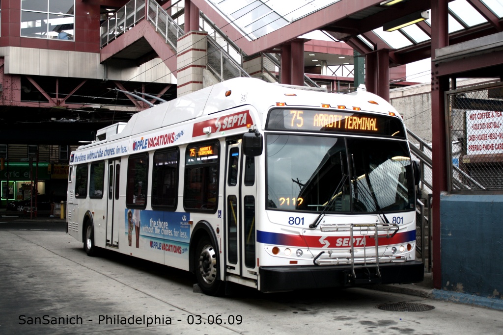 Philadelphia, New Flyer E40LFR č. 801