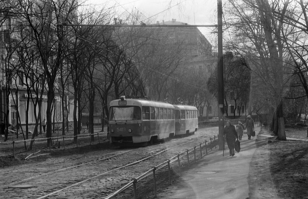Москва, Tatra T3SU № 5419; Москва — Исторические фотографии — Трамвай и Троллейбус (1946-1991)