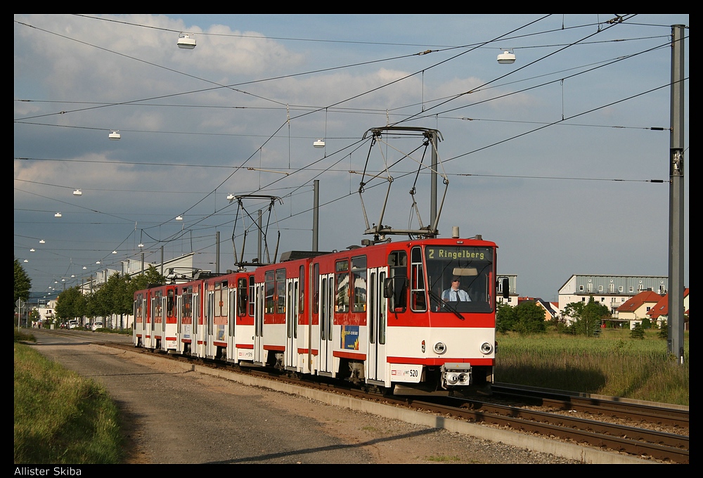 Эрфурт, Tatra KT4DC № 520; Эрфурт — Тройники Tatra KT4D+KT4D+KT4D