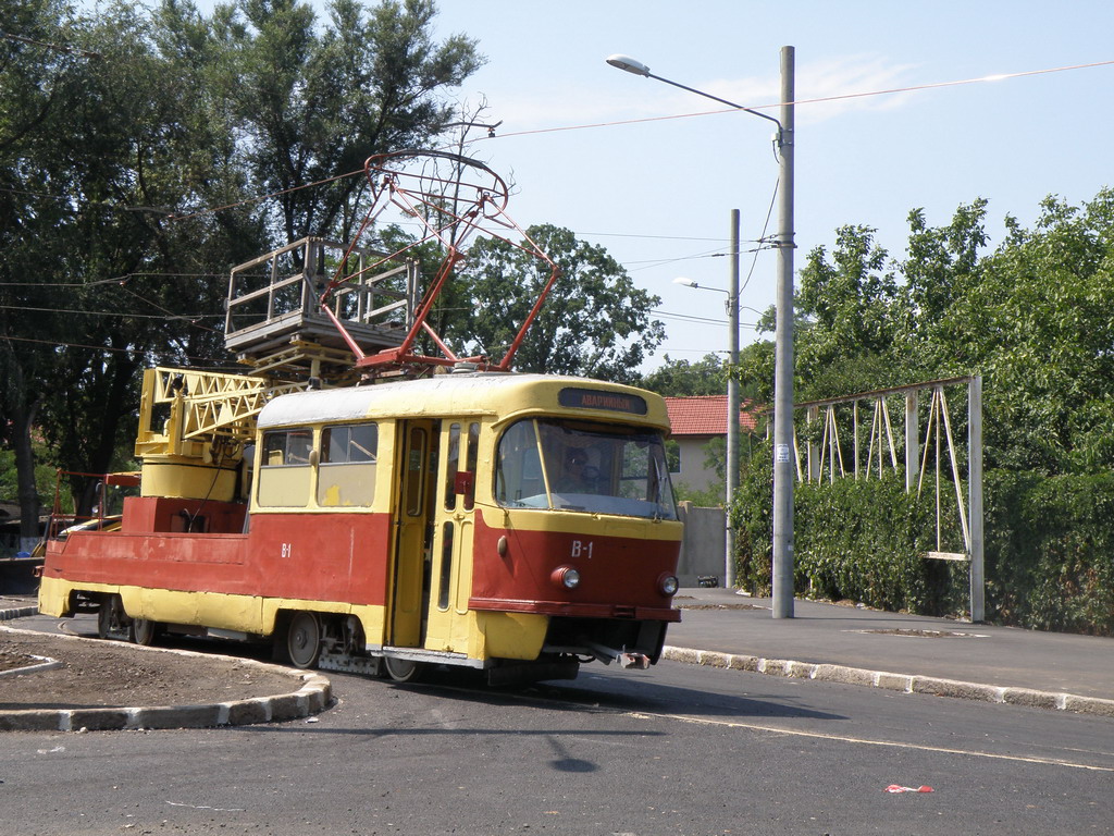 Одесса, Tatra T3SU (двухдверная) № В-1; Одесса — 2008–09 — Реконструкция Фонтанской дороги