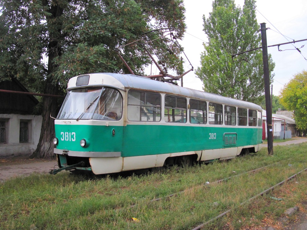 Doņecka, Tatra T3SU (2-door) № 3813; Doņecka — Tram line to Mushketovo station