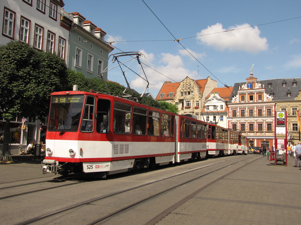 Erfurt, Tatra KT4D nr. 525; Erfurt — Tatra KT4D+KT4D+KT4D 3-car Trains