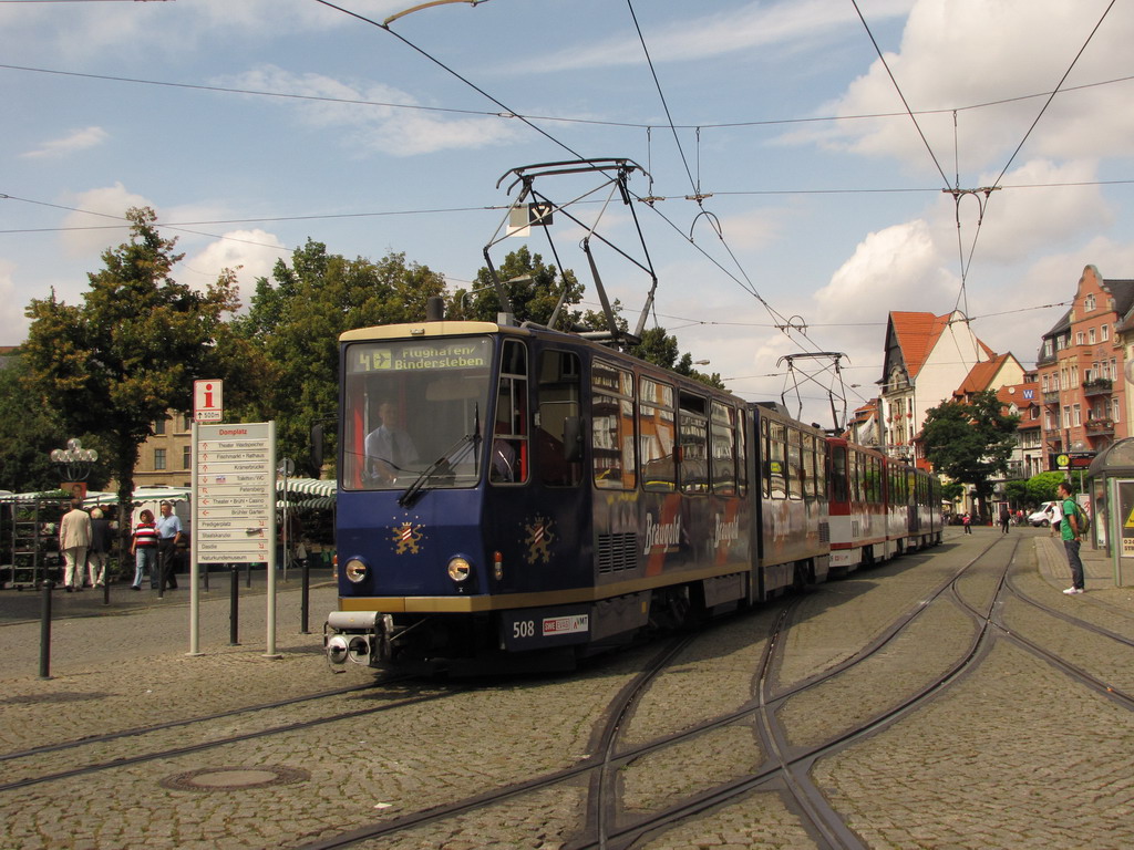 Erfurt, Tatra KT4D № 508; Erfurt — Tatra KT4D+KT4D+KT4D 3-car Trains