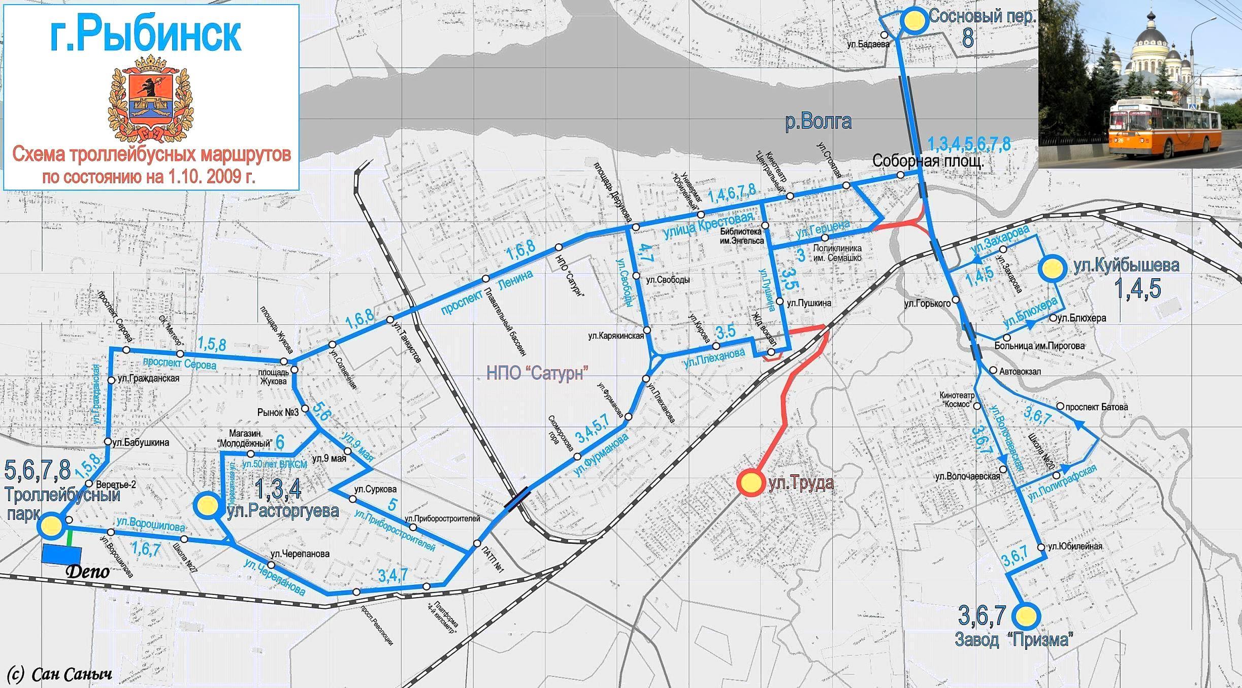 Rybinsk — Maps