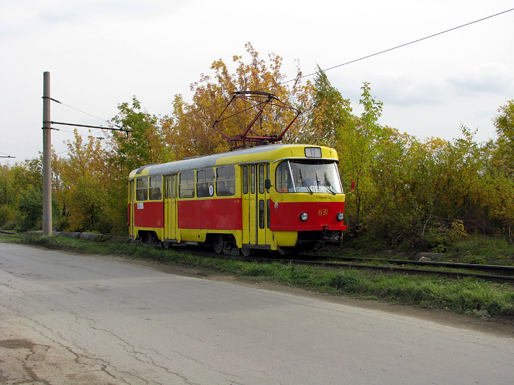 Jekatyerinburg, Tatra T3SU (2-door) — 631; Jekatyerinburg — Line to Zelenyi Ostrov (Green Island)