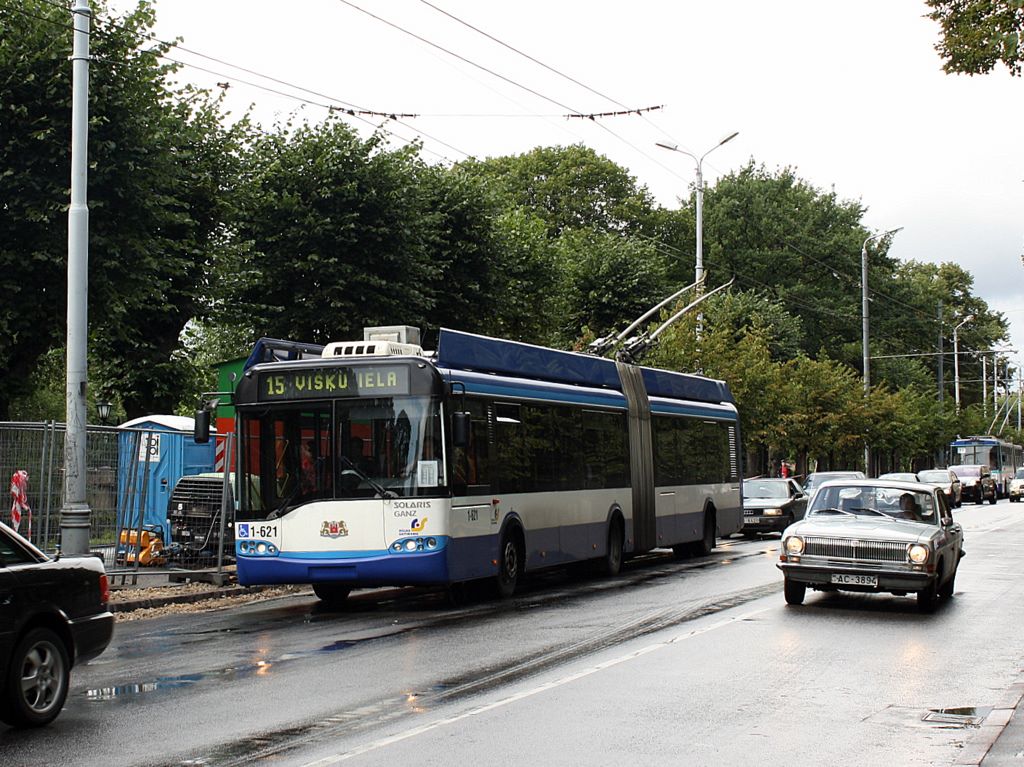 Riga, Solaris Trollino II 18 Ganz č. 1-621